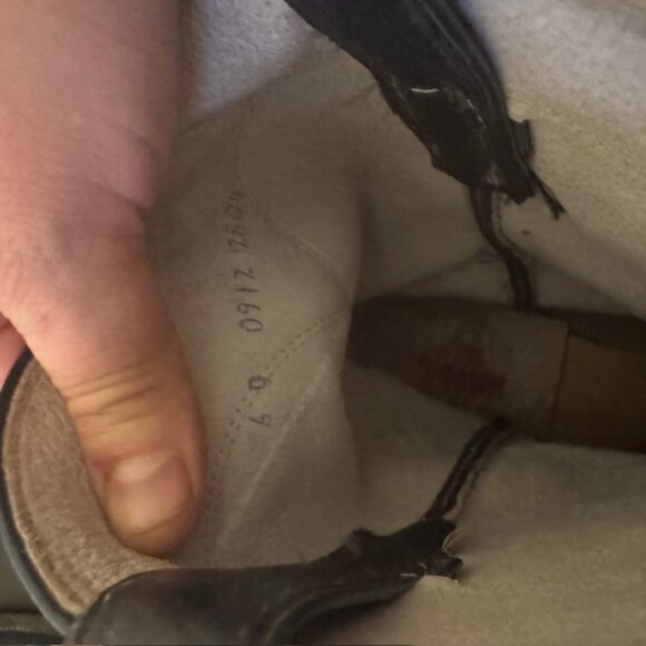 VINTAGE Cowtown black Leather Round Toe Roper Western Cowgirl Boots size 7.5 - Picture 5 of 7